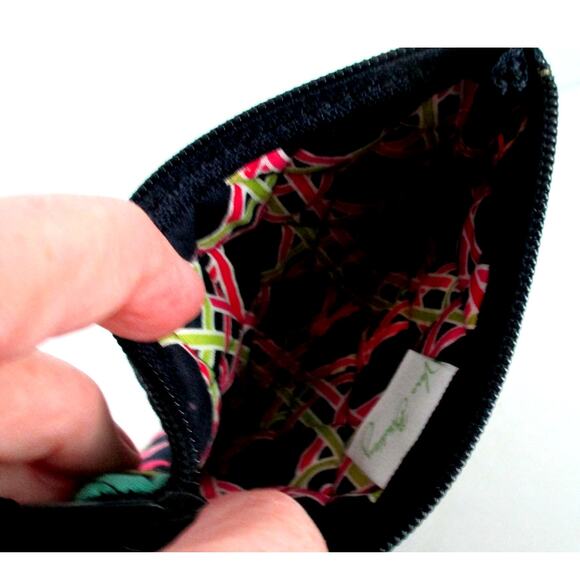 Vera Bradley Ribbons Blue Floral Print Coin Purse NWT - Picture 3 of 5